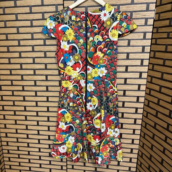 Alice & Olivia‎ Kirby Ruffled Floral Print Dress Size 0 - Picture 3 of 11